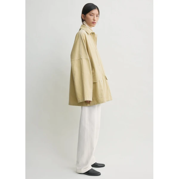 Totême Cord overshirt jacket in Beige - Jackets - Scandinavian Minimalist Luxury at Coveti