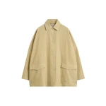 Totême Cord overshirt jacket in Beige - Jackets - Scandinavian Minimalist Luxury at Coveti