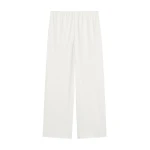 Totême Cotton silk pj bottoms in Off-white - Pants - Scandinavian Minimalist Luxury at Coveti