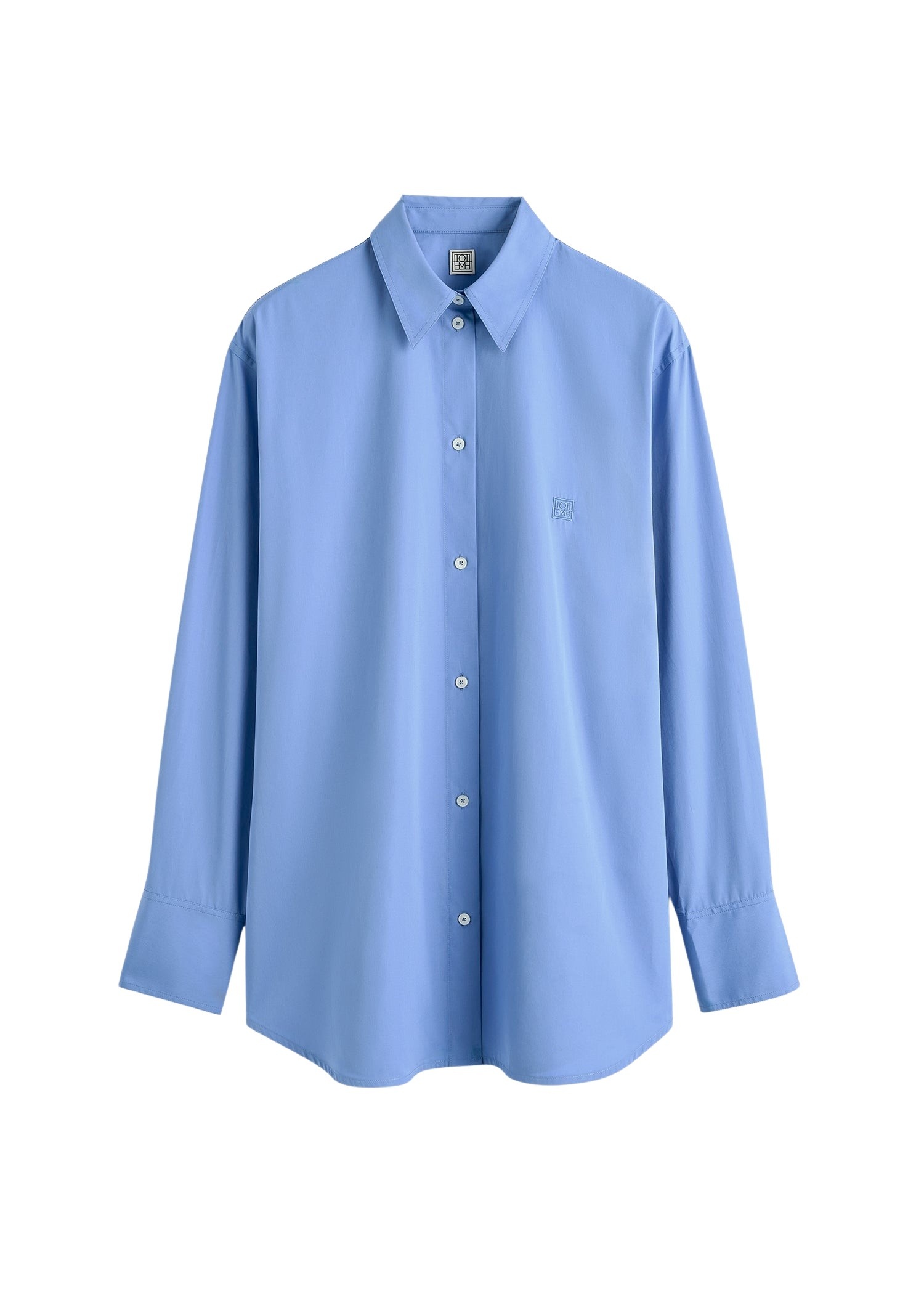 Toteme Cotton summer shirt in Cornflower
