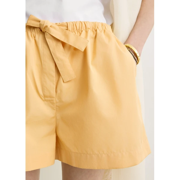 Totême Cotton summer shorts in Daffodill - Shorts - Scandinavian Minimalist Luxury at Coveti