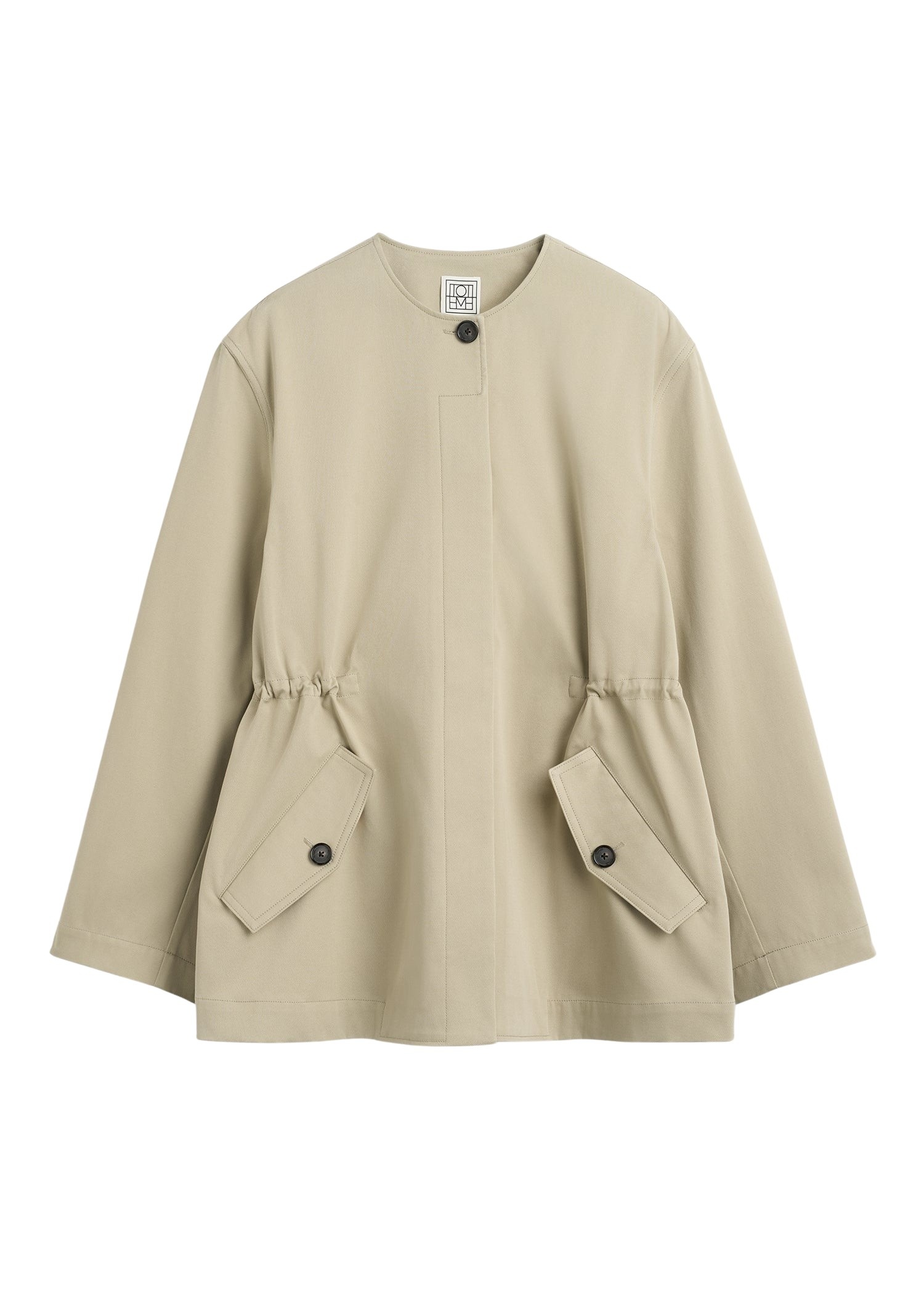 Toteme Cotton twill jacket in Cashew