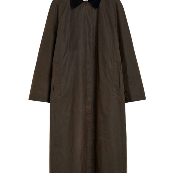 Totême Country coat in Bark - Coats - Scandinavian Minimalist Luxury at Coveti