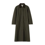 Totême Country coat in Forest - Coats - Scandinavian Minimalist Luxury at Coveti