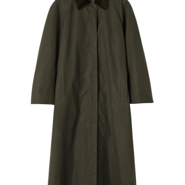 Totême Country coat in Forest - Coats - Scandinavian Minimalist Luxury at Coveti