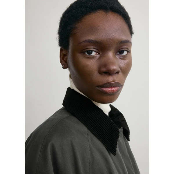 Totême Country coat in Washed black - Coats - Scandinavian Minimalist Luxury at Coveti