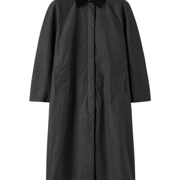 Totême Country coat in Washed black - Coats - Scandinavian Minimalist Luxury at Coveti