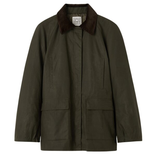Totême Country jacket in Forest - Jackets - Scandinavian Minimalist Luxury at Coveti