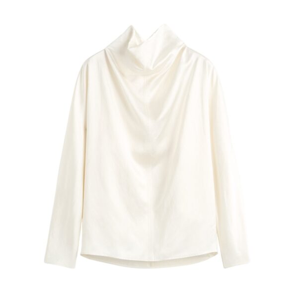 Totême Cowl neck blouse in White - Tops - Scandinavian Minimalist Luxury at Coveti