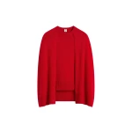 Toteme-Crew-cape-knit-in-Poppy96614_nobg Totême Crew cape knit in Poppy - Knitwear - Scandinavian Minimalist Luxury at Coveti