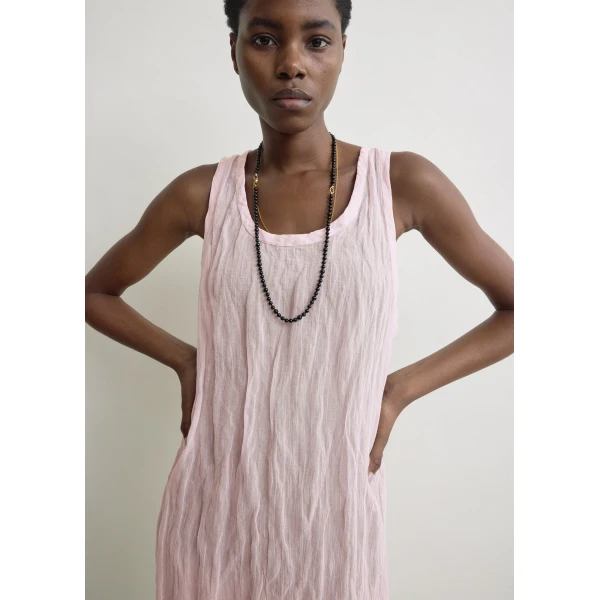 Totême Crinkled gauze tank dress in Bloom - Dresses - Scandinavian Minimalist Luxury at Coveti