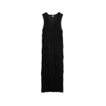Totême Crinkled knit tank dress in Black - Dresses - Scandinavian Minimalist Luxury at Coveti