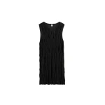 Totême Crinkled knit tank in Black - Knitwear - Scandinavian Minimalist Luxury at Coveti