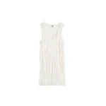 Totême Crinkled knit tank in White - Knitwear - Scandinavian Minimalist Luxury at Coveti