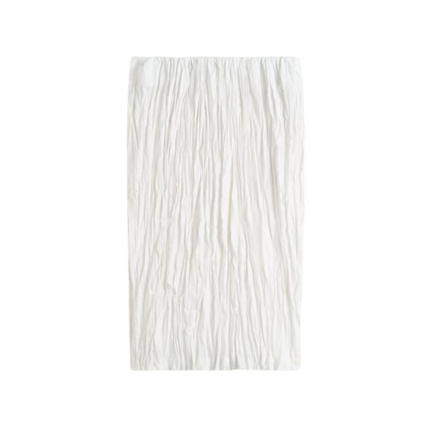 Totême Crinkled linen skirt in White - Skirts - Scandinavian Minimalist Luxury at Coveti