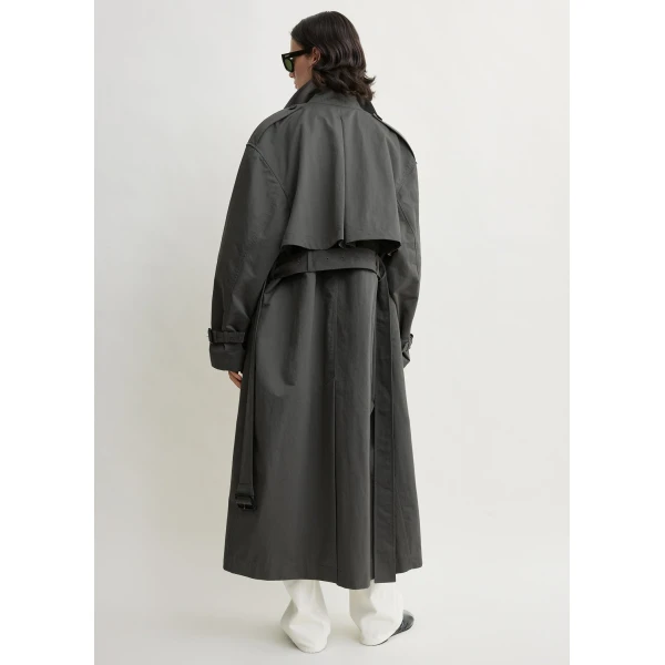 Totême Crisp summer trench in Taupe - Coats - Scandinavian Minimalist Luxury at Coveti