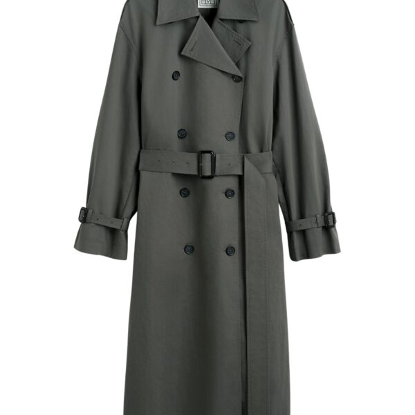 Totême Crisp summer trench in Taupe - Coats - Scandinavian Minimalist Luxury at Coveti