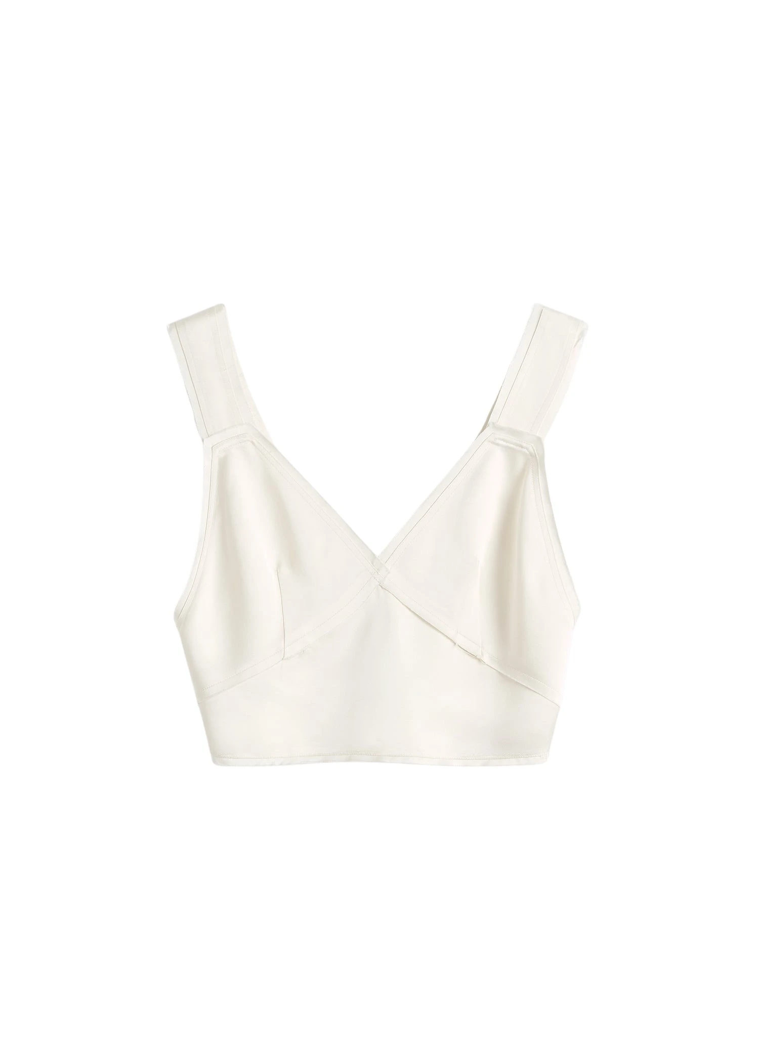 Toteme-Cropped-satin-camisole-in-Off-white59883_nobg Totême Cropped satin camisole in Off-white - Tops - Scandinavian Minimalist Luxury at Coveti