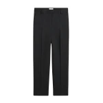 Totême Cropped suit trousers washed in Black - Pants - Scandinavian Minimalist Luxury at Coveti