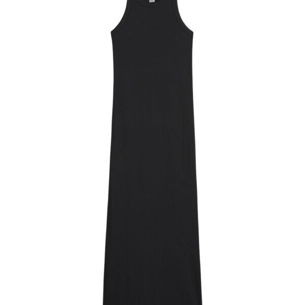 Totême Curved rib tank dress in Black - Dresses - Scandinavian Minimalist Luxury at Coveti