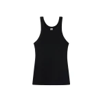 Totême Curved rib tank in Black - Tops - Scandinavian Minimalist Luxury at Coveti