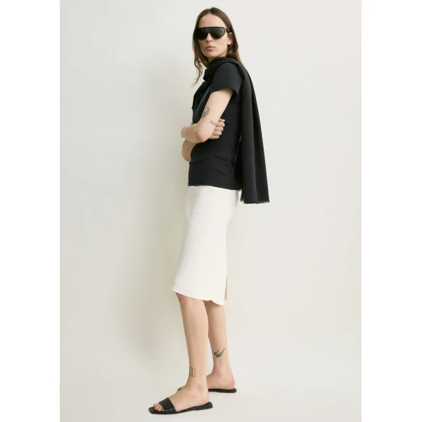 Totême Dipped knit skirt in White - Skirts - Scandinavian Minimalist Luxury at Coveti