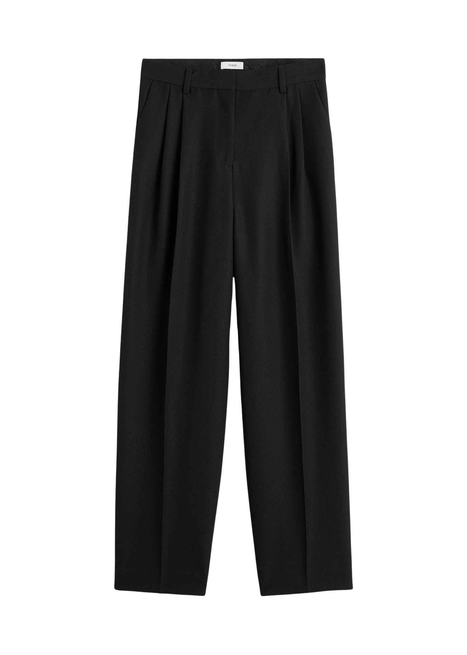Toteme-Double-pleat-tailored-trousers-in-Black56900_nobg Totême Double-pleat tailored trousers in Black - Pants - Scandinavian Minimalist Luxury at Coveti