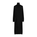 Totême Double-sleeve turtleneck dress in Black - Dresses - Scandinavian Minimalist Luxury at Coveti