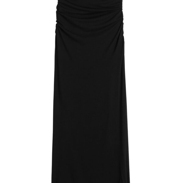 Totême Draped jersey skirt in Black - Skirts - Scandinavian Minimalist Luxury at Coveti