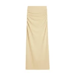 Totême Draped jersey skirt in Buttercup - Skirts - Scandinavian Minimalist Luxury at Coveti