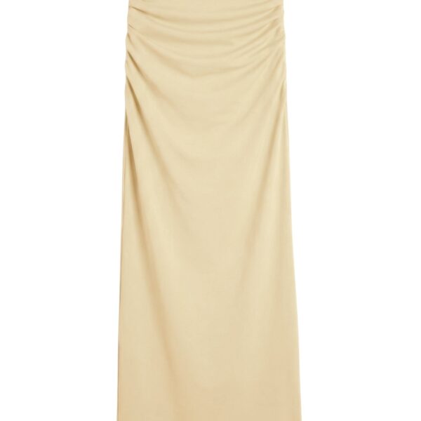 Totême Draped jersey skirt in Buttercup - Skirts - Scandinavian Minimalist Luxury at Coveti