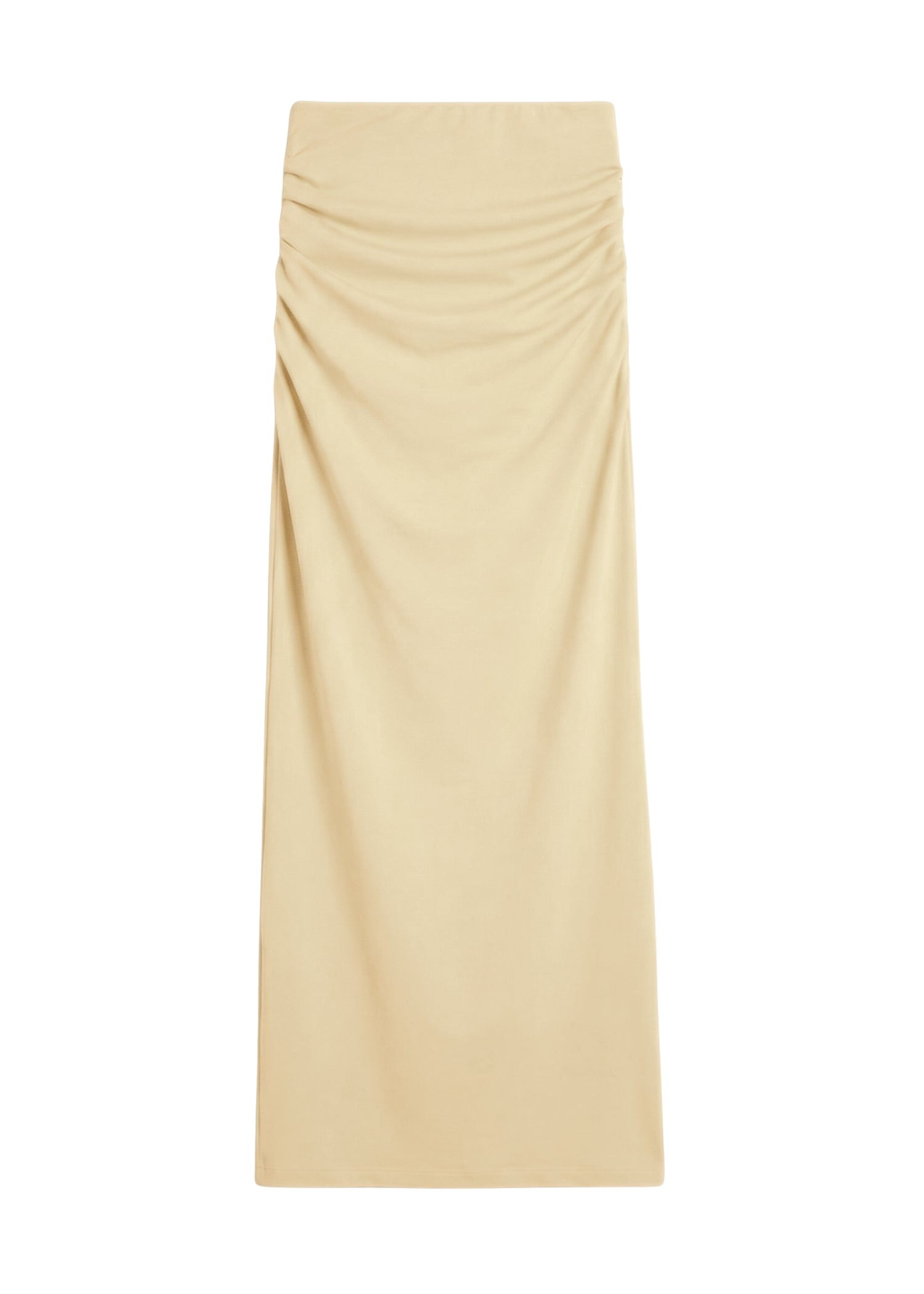 Totême Draped jersey skirt in Buttercup - Skirts - Scandinavian Minimalist Luxury at Coveti