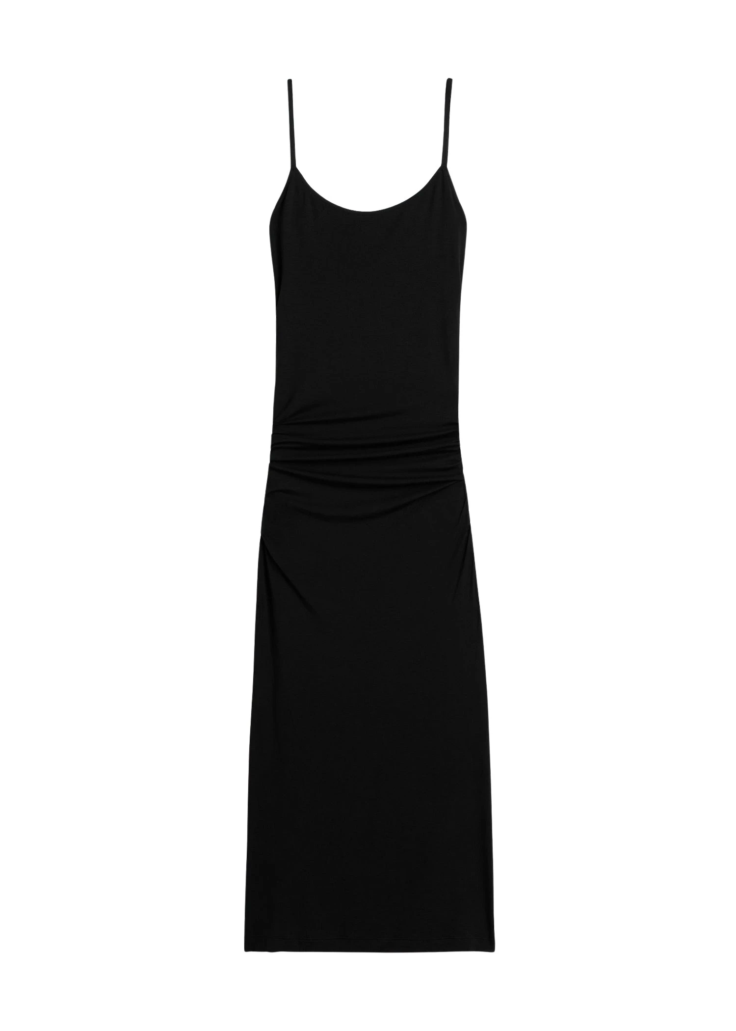 Toteme-Draped-slip-dress-in-Black83287_nobg Totême Draped slip dress in Black - Dresses - Scandinavian Minimalist Luxury at Coveti