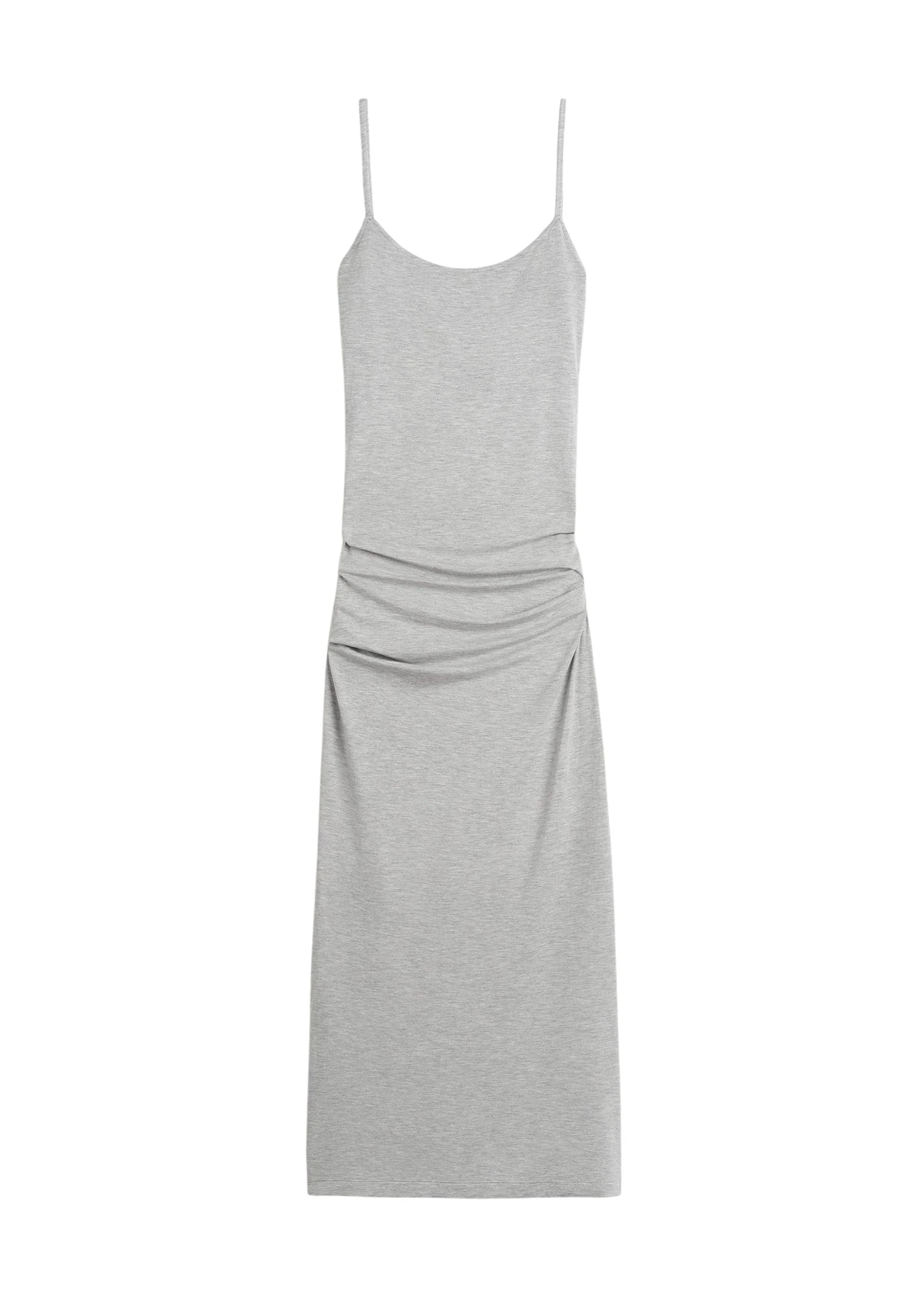 Toteme-Draped-slip-dress-pale-grey-melange-in-Pale-grey-melange79386_nobg Totême Draped slip dress pale grey mélange in Pale grey melange - Dresses - Scandinavian Minimalist Luxury at Coveti