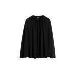 Totême Drawstring cape in Black - Knitwear - Scandinavian Minimalist Luxury at Coveti