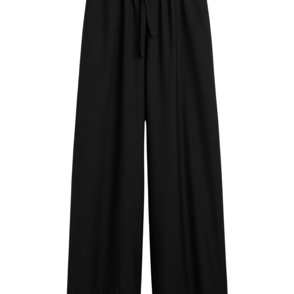 Totême Drawstring dinner trousers in Black - Pants - Scandinavian Minimalist Luxury at Coveti