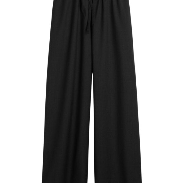 Totême Drawstring dinner trousers in Charcoal melange - Pants - Scandinavian Minimalist Luxury at Coveti