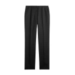 Totême Easy raw edge trousers in Black - Pants - Scandinavian Minimalist Luxury at Coveti
