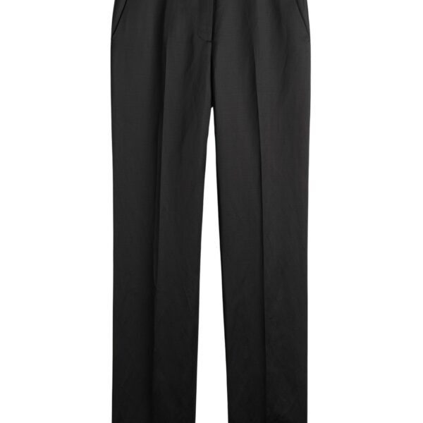 Totême Easy raw edge trousers in Black - Pants - Scandinavian Minimalist Luxury at Coveti