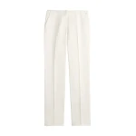 Totême Easy raw edge trousers in White - Pants - Scandinavian Minimalist Luxury at Coveti