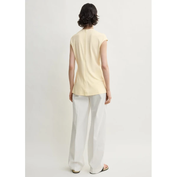 Totême Everyday top in Ecru - Tops - Scandinavian Minimalist Luxury at Coveti
