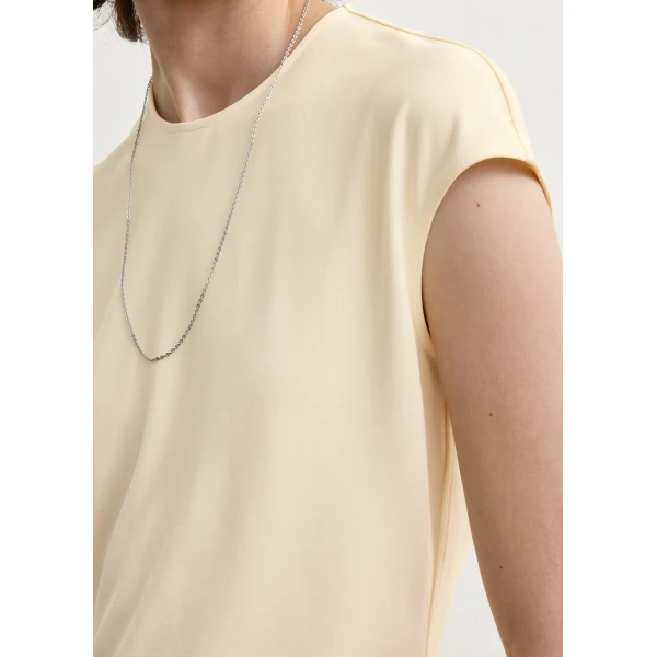 Totême Everyday top in Ecru - Tops - Scandinavian Minimalist Luxury at Coveti