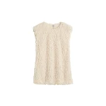Totême Feathered-jersey top in Eggshell - Tops - Scandinavian Minimalist Luxury at Coveti