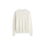 Totême Fine crew knit in Ecru - Knitwear - Scandinavian Minimalist Luxury at Coveti