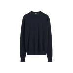 Totême Fine crew knit in Midnight - Knitwear - Scandinavian Minimalist Luxury at Coveti