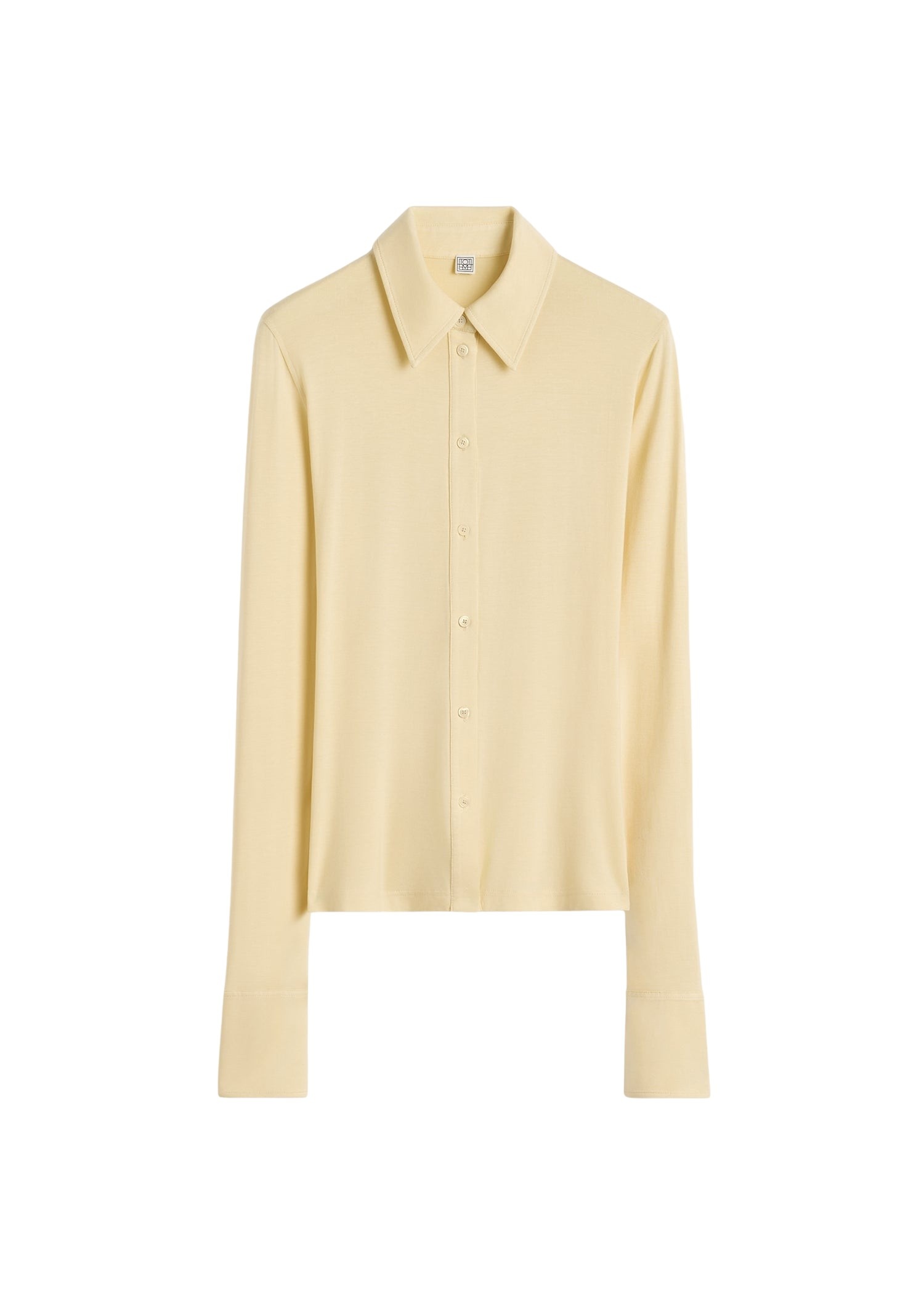 Toteme Fitted jersey shirt in Buttercup