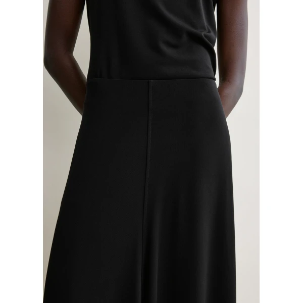 Totême Flared jersey skirt in Black - Skirts - Scandinavian Minimalist Luxury at Coveti