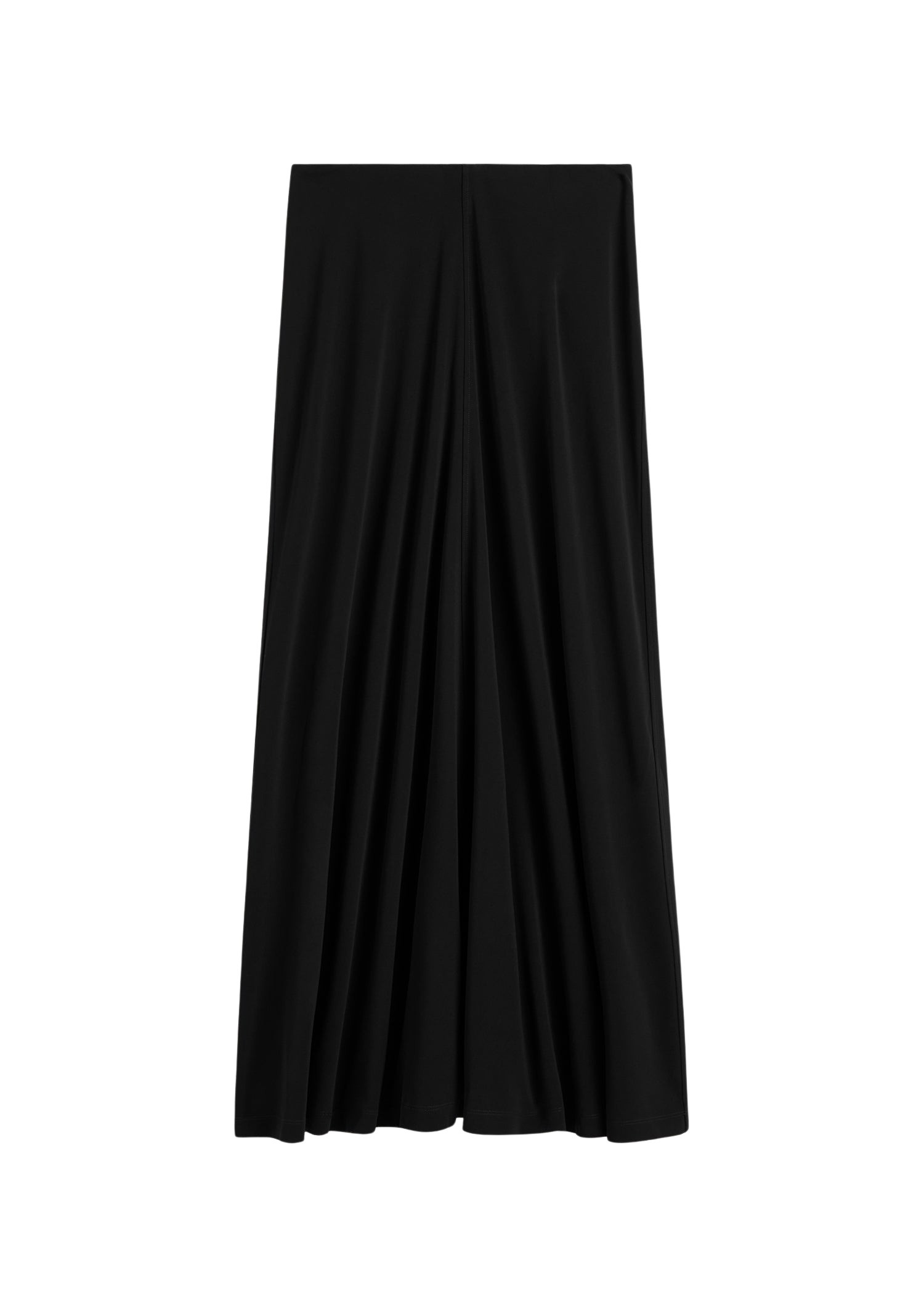 Totême Flared jersey skirt in Black - Skirts - Scandinavian Minimalist Luxury at Coveti