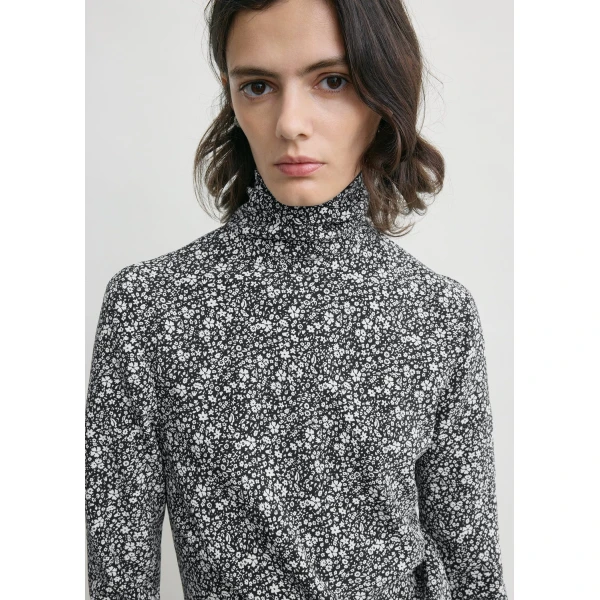 Totême Floral twist dress in Black / White - Dresses - Scandinavian Minimalist Luxury at Coveti