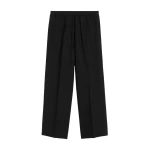 Totême Fluid drawstring trousers in Black - Pants - Scandinavian Minimalist Luxury at Coveti